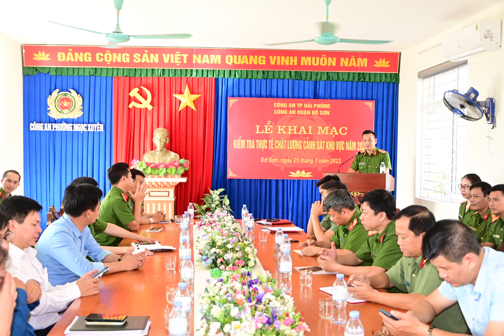 Công an quận Đồ Sơn: Khai mạc kiểm tra chất lượng thực tế Cảnh sát khu vực năm 2023